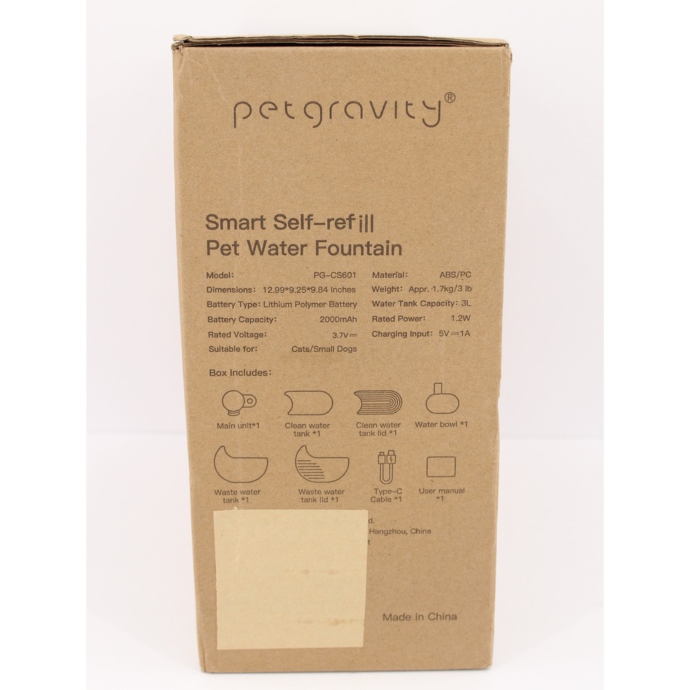 Petgravity Smart Self-Refill Pet Water Fountain 3L Wireless 180-Day Battery - Picture 10 of 10